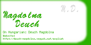 magdolna deuch business card